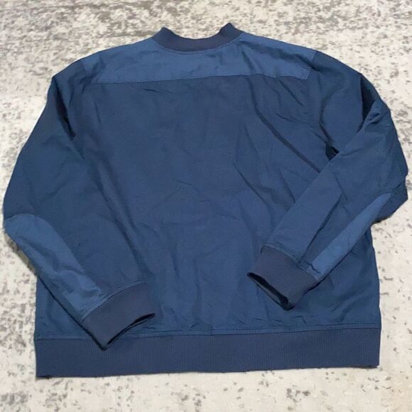 Walt Disney Parks size L Bomber Jacket embroidered navy blue EUC - Picture 6 of 11